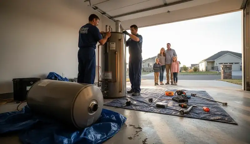 Expert Plumbing Pro  - emergency-water-heater-replacement-for-a-family-in-meridian-ranch-falcon